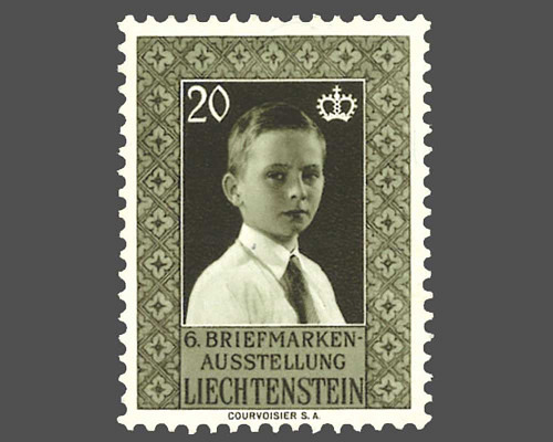 6ème exposition postale à Vaduz - Prince
