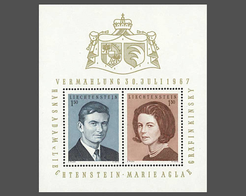 Mariage du prince héritier Hans-Adam ave