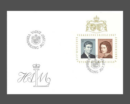 Mariage du prince héritier Hans-Adam ave