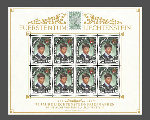75 ans de timbres liechtensteinois