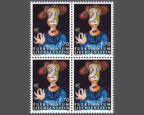 Hommage au Liechtenstein - Enrico Baj