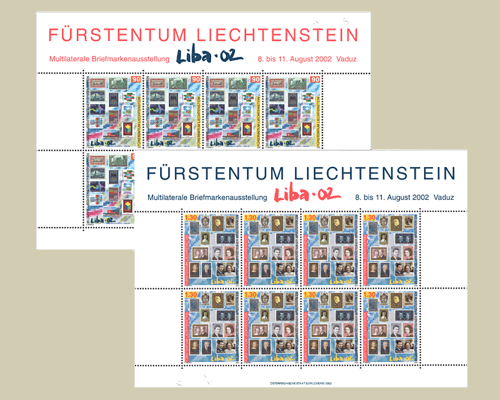11th Stamp exhibition - LIBA 02 and 90 Y