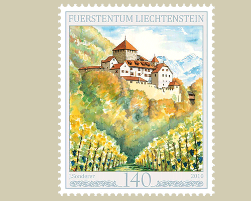 Les quatre saisons du château de Vaduz -