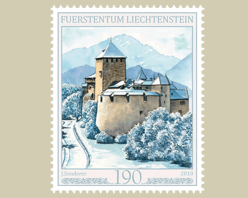 Les quatre saisons du château de Vaduz -
