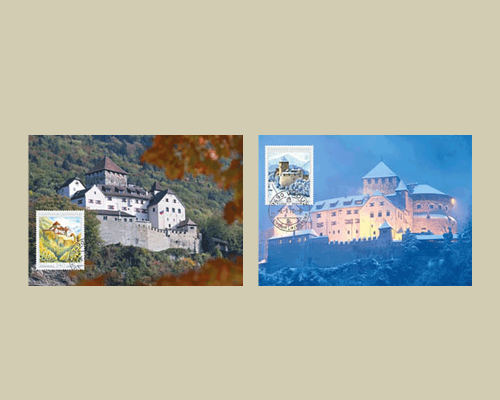 Les quatre saisons du château de Vaduz -
