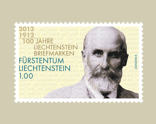 100 ans de timbres au Liechtenstein - Jo