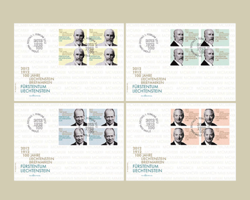 100 ans de timbres au Liechtenstein