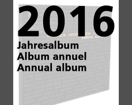 Jahresalbum 2016 ohne Wertzeichen