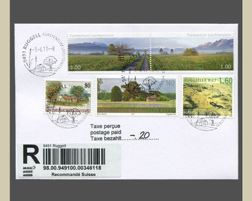 Sonderbeleg - Neuer Ortswerbestempel Rug