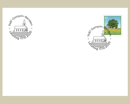 Special cover – Last-day Gamprin-Bendern