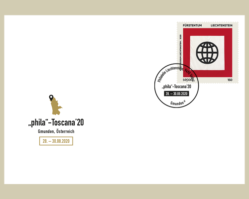 Messebeleg - "phila"-Toscana 2020, Gmund