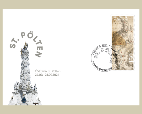 Stamp fair cover - ÖVEBRIA St. Pölten 20