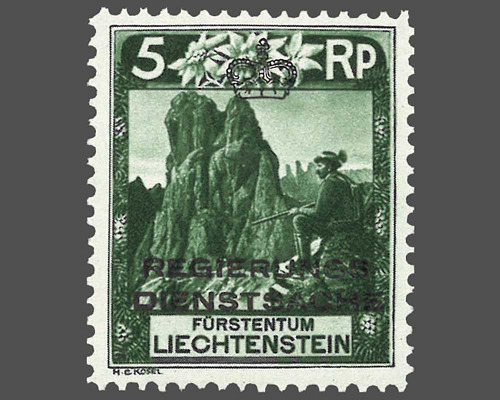 Timbres-poste courants 1930 avec surchar