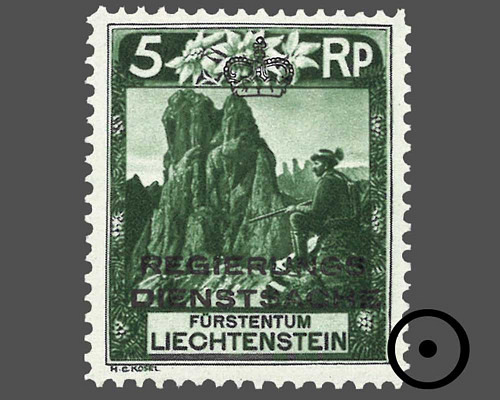 Timbres-poste courants 1930 avec surchar