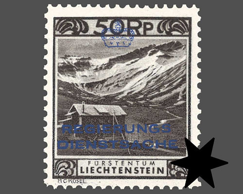 Timbres-poste courants 1930 avec surchar