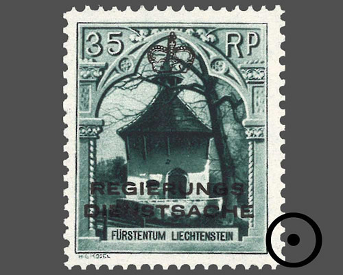 Timbres-poste courants 1930 avec surchar