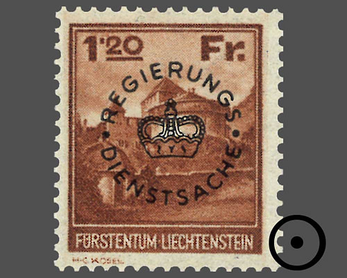 Timbres-poste courants 1933 avec surchar