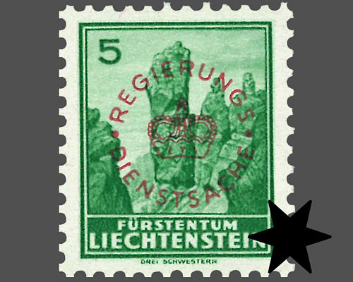 Timbres-poste courants 1934/1935 avec su