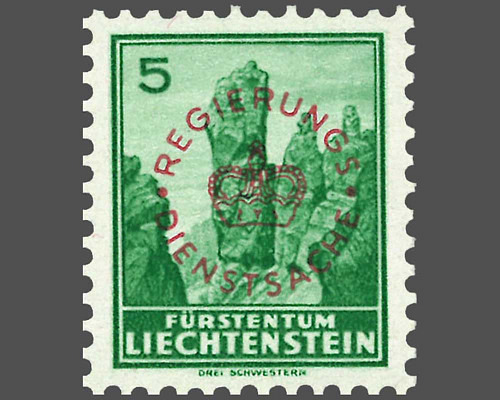 Definitive stamps 1934/1935 with circula