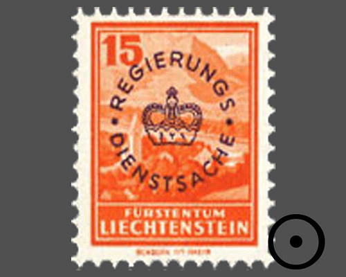 Definitive stamps 1934/1935 with circula