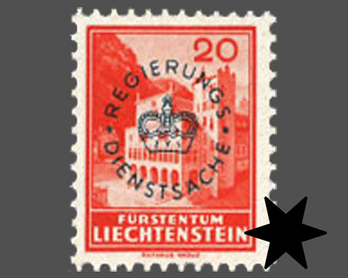 Definitive stamps 1934/1935 with circula