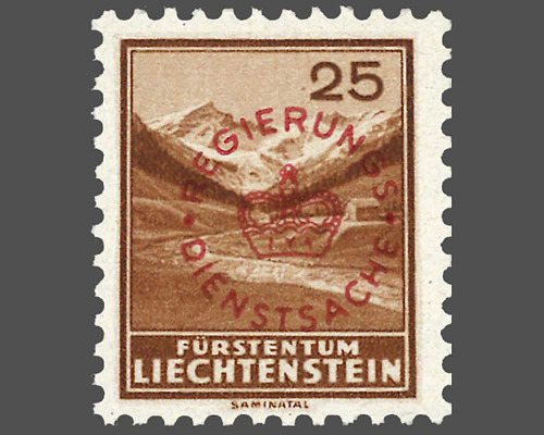 Timbres-poste courants 1934/1935 avec su