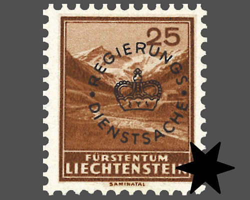 Definitive stamps 1934/1935 with circula