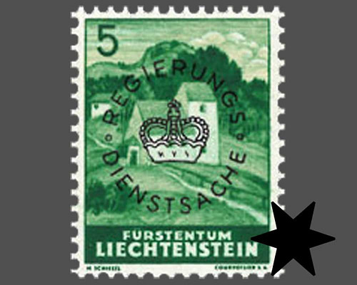 Definitive stamps 1937/1938 with circula