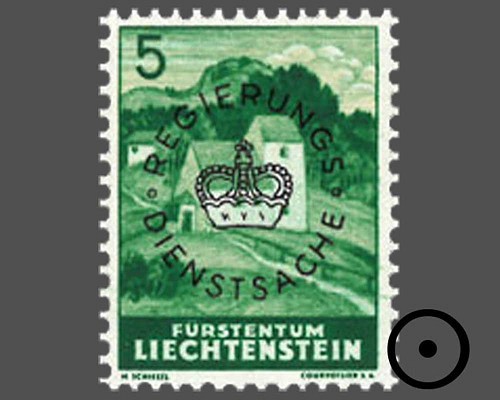 Definitive stamps 1937/1938 with circula