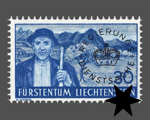 Definitive stamps 1937/1938 with circula