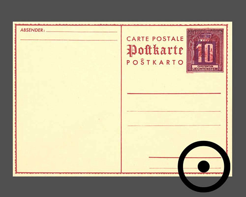 Carte postale: Cour du château - Vaduz