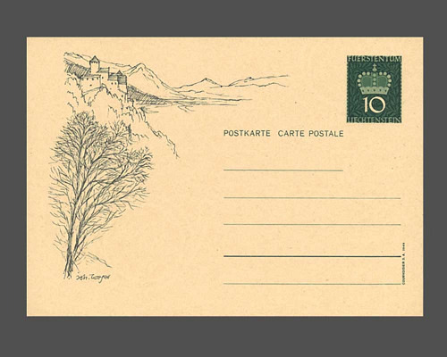 Postkarte: Fürstenkrone