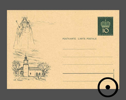 Postkarte: Fürstenkrone