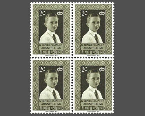6ème exposition postale à Vaduz - Prince