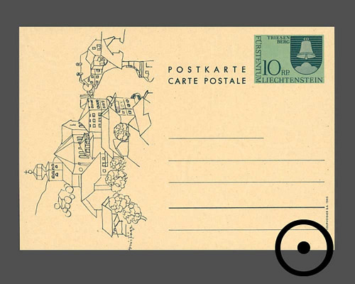 Postkarte: Gemeindwappen