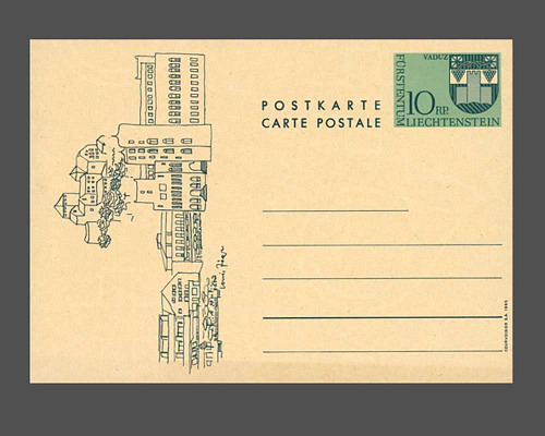 Postkarte: Gemeindwappen