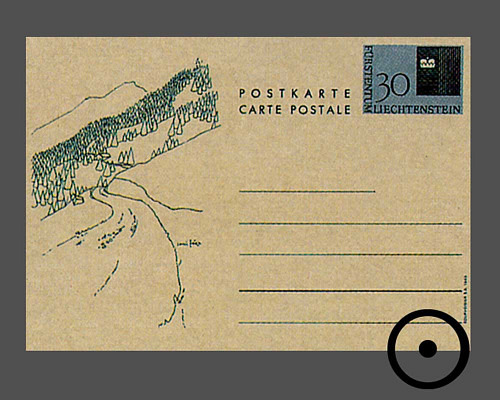 Carte postale: drapeau du pays