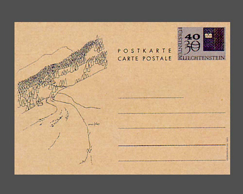 Postcard: country flag