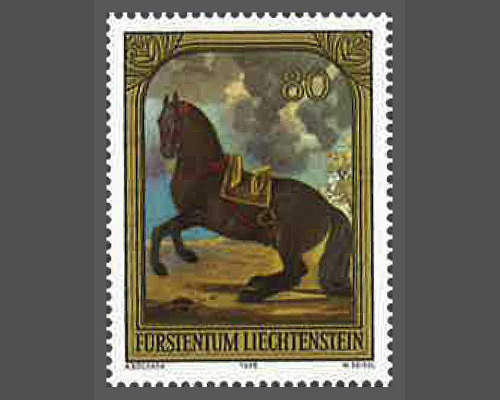 Peinture - Voiture dorée, chevaux