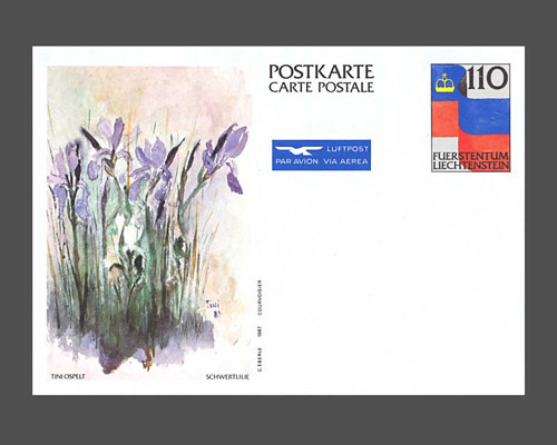 Carte postale: drapeau du pays
