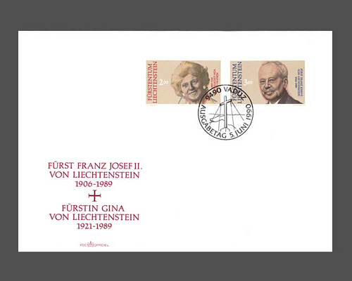 Trauermarken Fürst Franz Josef ll.