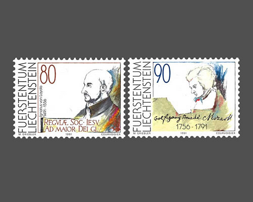 Gedenkmarken für Ignatius von Loyola