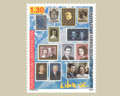 11th Stamp exhibition - LIBA 02 and 90 Y