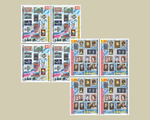 11th Stamp exhibition - LIBA 02 and 90 Y