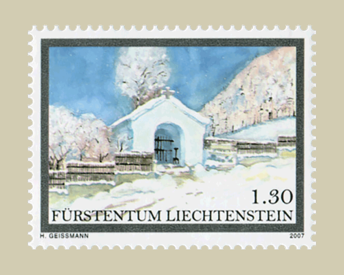 Noël - Vitrail d'église du Triesenberg