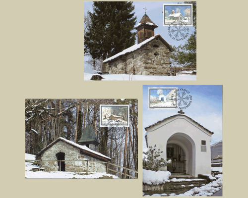 Christmas - Church window from Triesenbe
