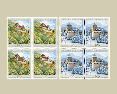 Les quatre saisons du château de Vaduz -