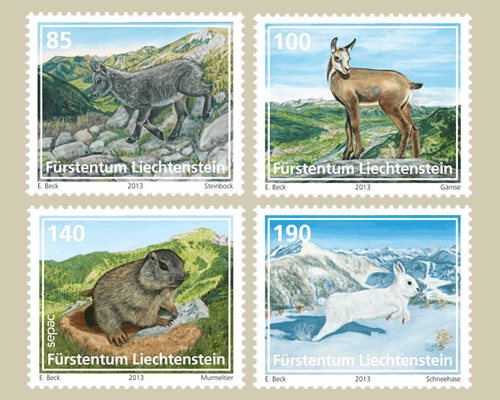 Jungtiere der Alpenregion - Sondermarken