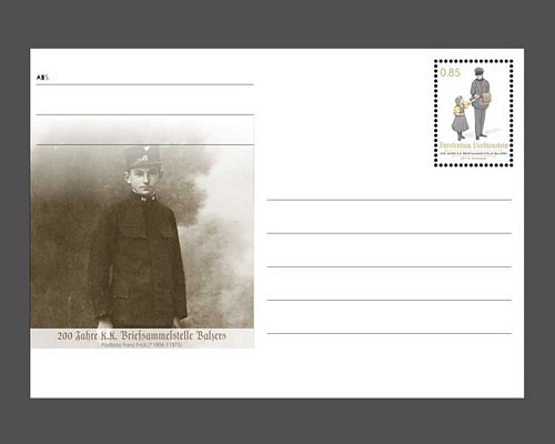 Postkarte: 200 Jahre K.K. Briefsammelste