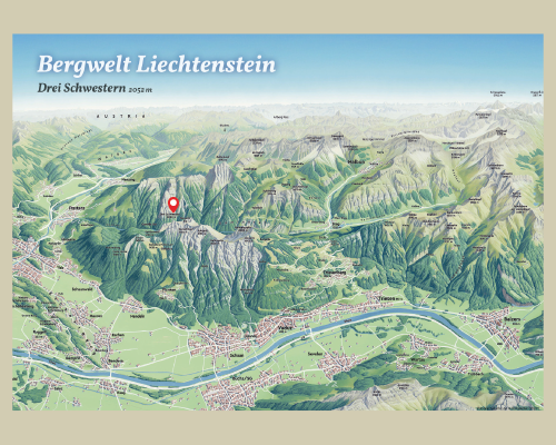 Bildpostkarte: Bergwelt Liechtenstein